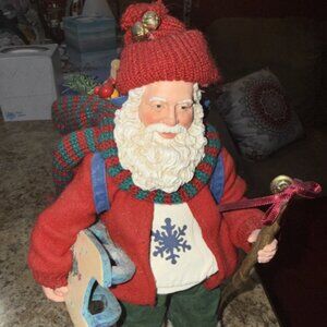 Vintage Santa Decoration with sled
